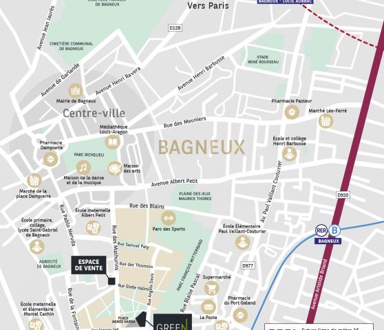 Bagneux Green Line Plan